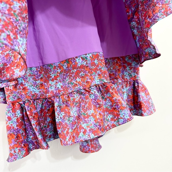 For Love & Lemons Shiloh Mini Dress in Blossom - Picture 8 of 16